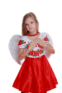在乌克兰的服装的小天使