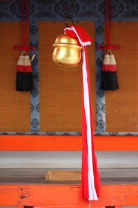 伏见 inari，京都，日本祈祷钟