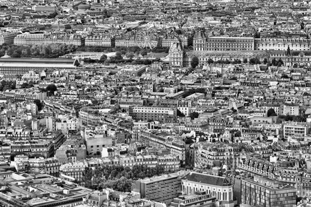 巴黎在黑色和白色