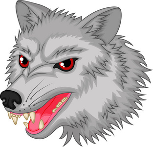 人物生气生气的狼卡通人物照片