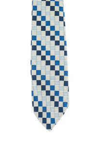 孤立的白色背景上的方形领带的模式