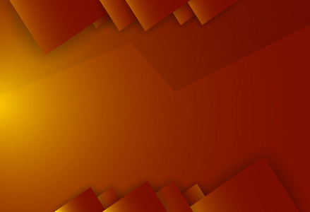 三角形与光的抽象橙色背景