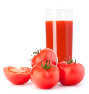 在玻璃中番茄蔬菜汁