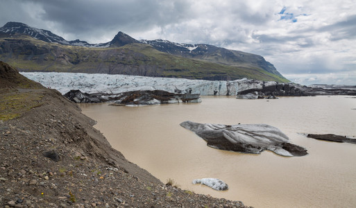 在冰岛 svinafellsjokull