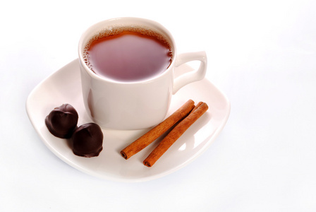 杯茶，巧克力糖果