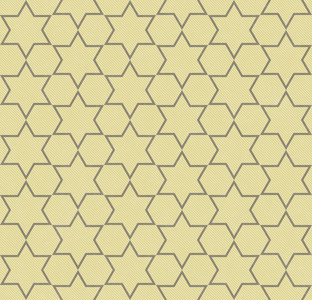 黄色和灰色的六角形图案纹理织物背景