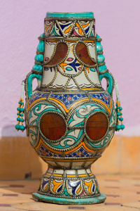 传统的摩洛哥陶