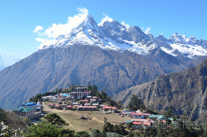 尼泊尔的喜马拉雅山 tyangboche 村