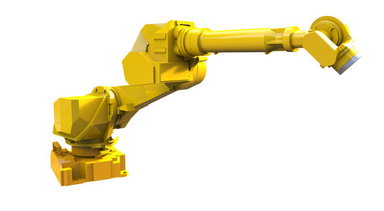 黄色的机器人手臂