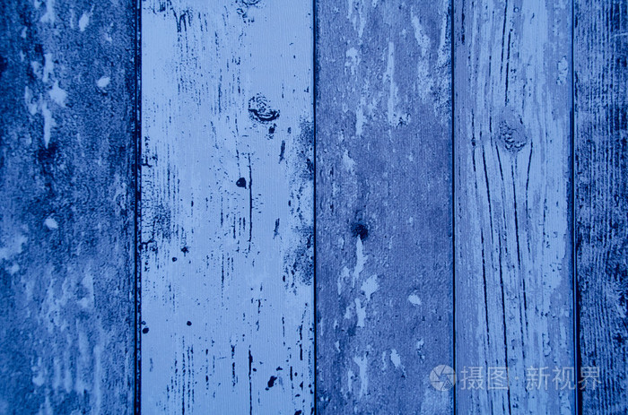 蓝色木板纹理背景