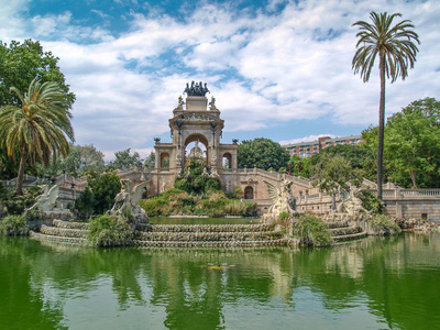 fontn av parc de la ciutadella, barcelona, Spanien