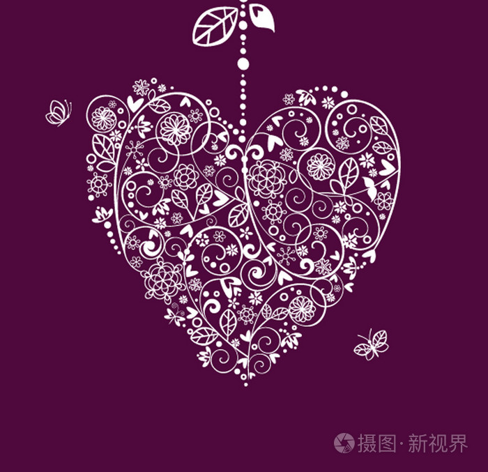 老式花边悬着的心