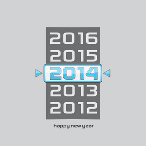 2014 矢量卡快乐新的一年