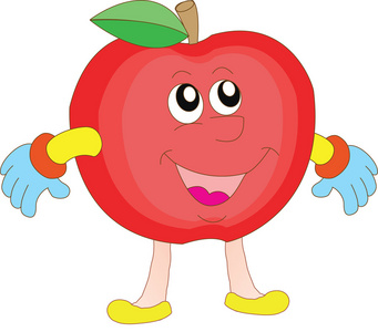 吃苹果卡通素材图片_吃苹果卡通图片素材下载_摄图新视界