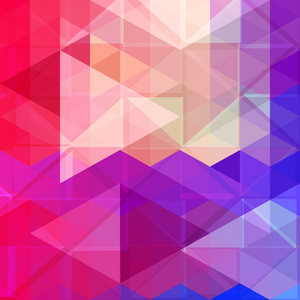 抽象的霓虹灯五颜六色的三角形图案背景。矢量