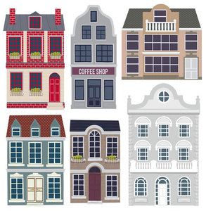 卡通伦敦的房子图标图片