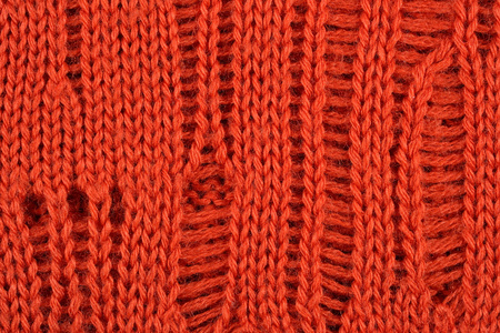 橙色针织背景
