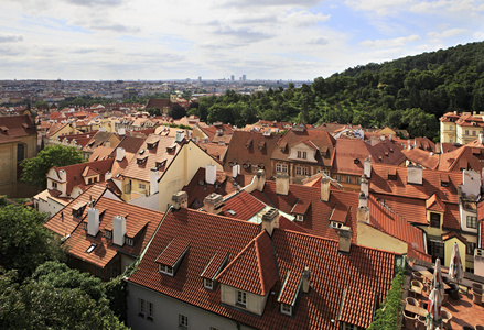 在布拉格中心城市景观