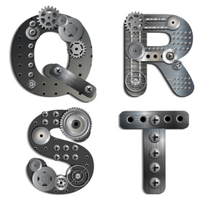 ps素材能源矢量力学字母表的齿轮照片