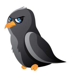 卡通黑乌鸦图片