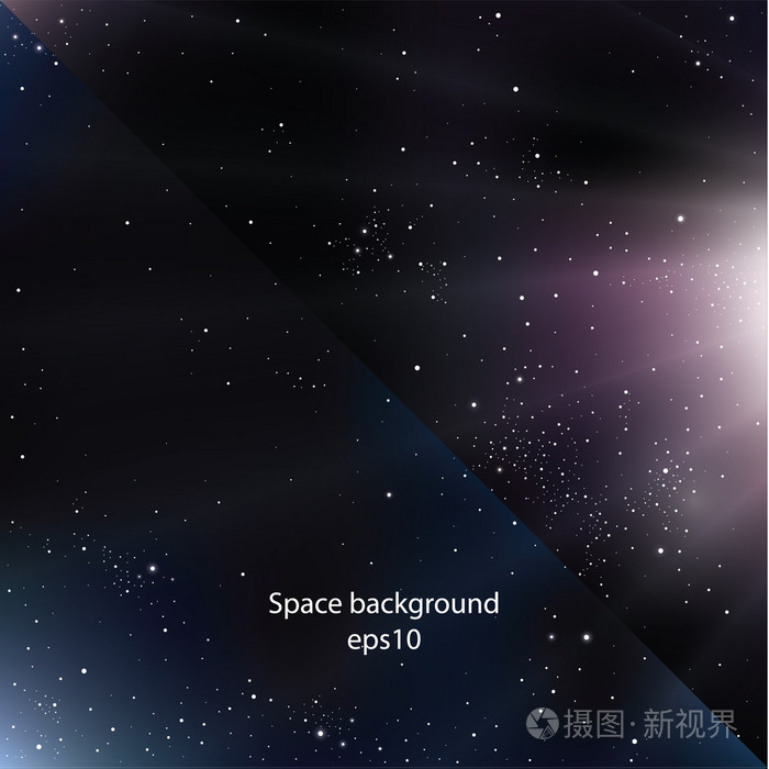 两个现代设计空间背景.蓝色和紫色的变异