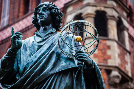 纪念碑 nicolaus 说伟大的天文学家哥白尼，托伦，波兰