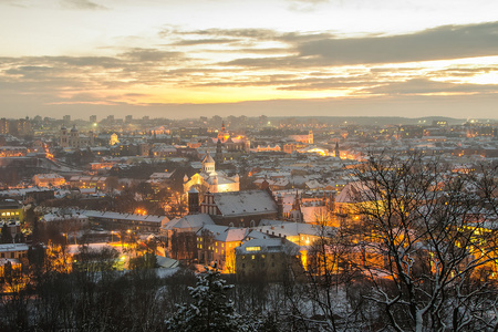 维尔纽斯 立陶宛 在冬天