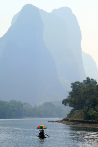 如画的风景，在漓江上