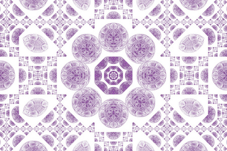紫色和白色的曼陀罗