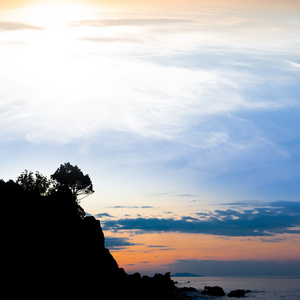 清晨海洋海岸