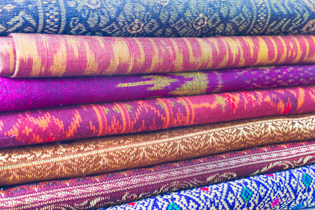 多彩抽象纺织