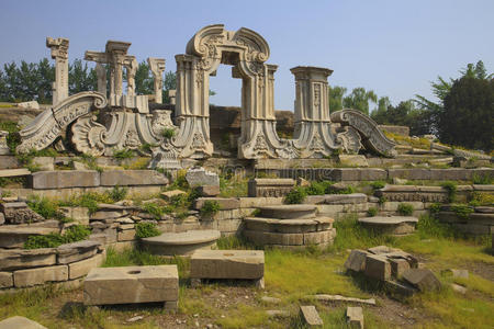 圆明园废墟图片