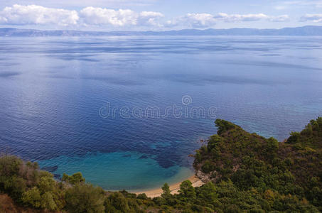 自然 哈尔基季基 目的地 森林 马其顿 海湾 海岸 风景