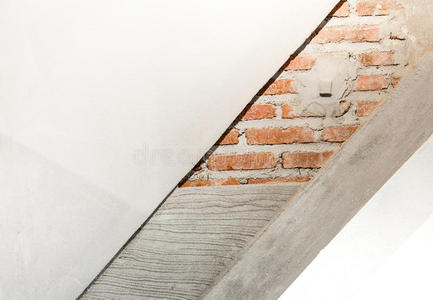 墙砖墙水泥蒸压加气混凝土和颜色的施工层
