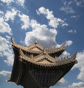 佛塔位于西安南部西安，西安，中国