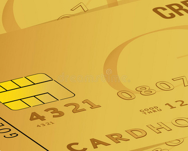 黄金信用卡业务特写插图