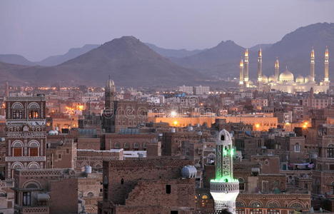 也门老萨那景观和萨利赫清真寺