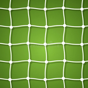 绿色背景上的网状足球球门