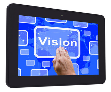 视觉平板触摸屏显示概念策略或理念