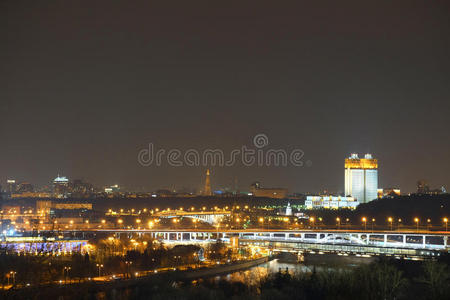 俄罗斯莫斯科夜景