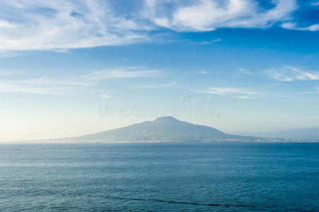 维苏威火山景观