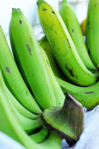 香蕉在大自然中的绿色