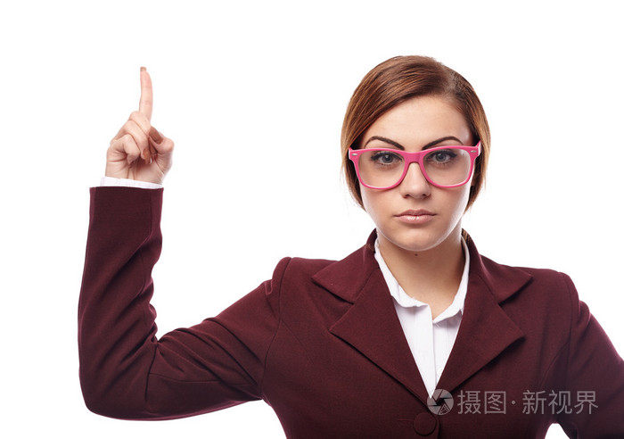 摄图新视界 照片 人物 严厉的老师用手指威胁.jpg
