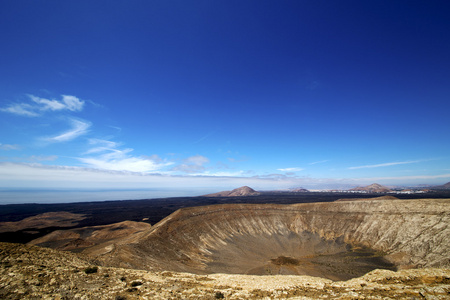 en los volcanes volcnica lanzarote Espaa planta arbusto de flo