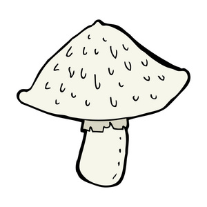 卡通野生蘑菇