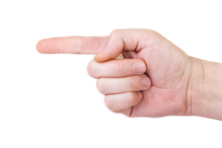 一只手用他的食指照片