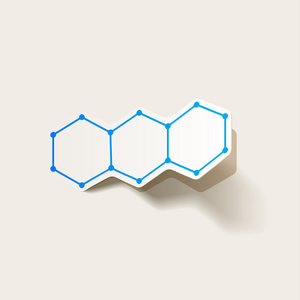 分子结构 贴纸