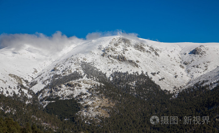 雪山和世界球