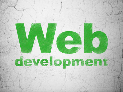web 开发的概念 网页开发的背景墙上