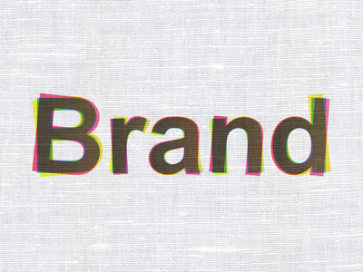 营销理念 品牌对织物纹理背景